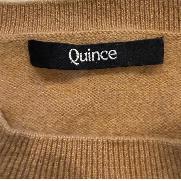 Quince 100% Mongolian Cashmere Sweater — Camel - Picture 4 of 5